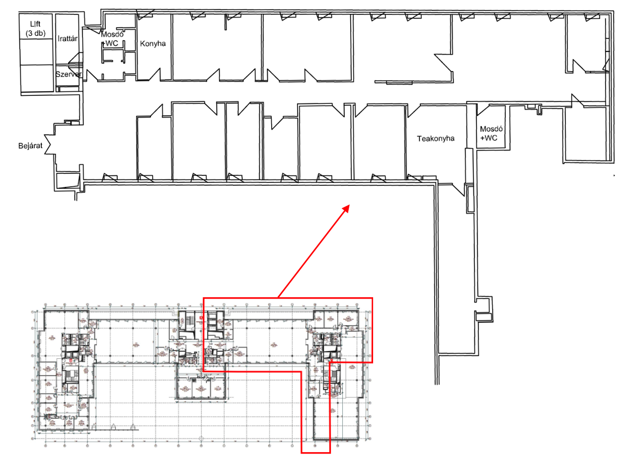 Váci 33 office floor plan